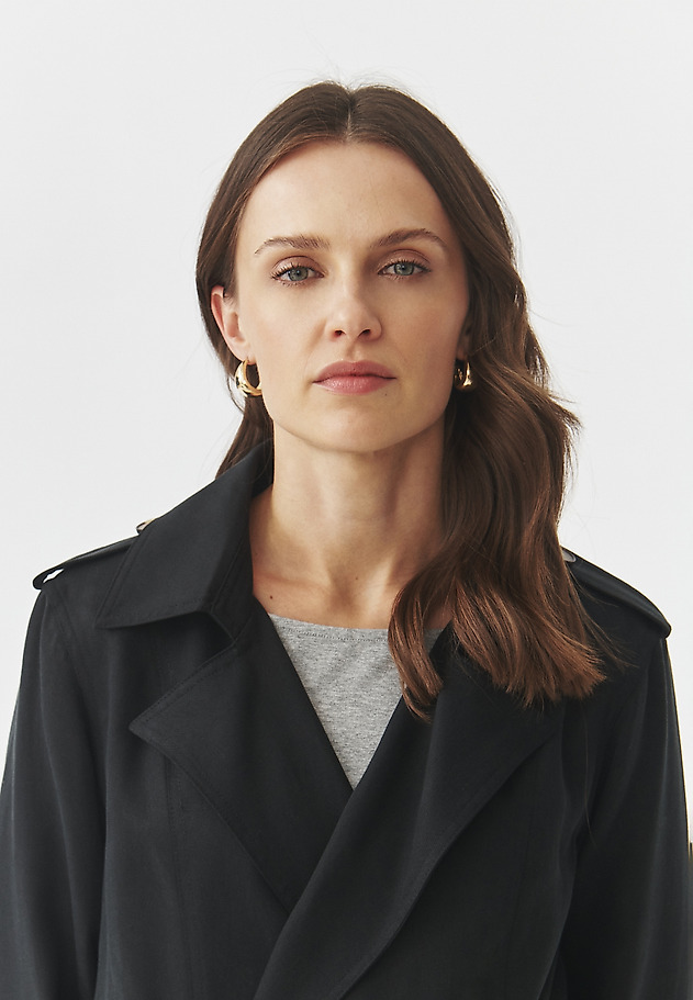 CASUAL TRENCH WITH BELT — NATIS CASUAL TRENCH WITH BELT — NATIS CZARNY 7