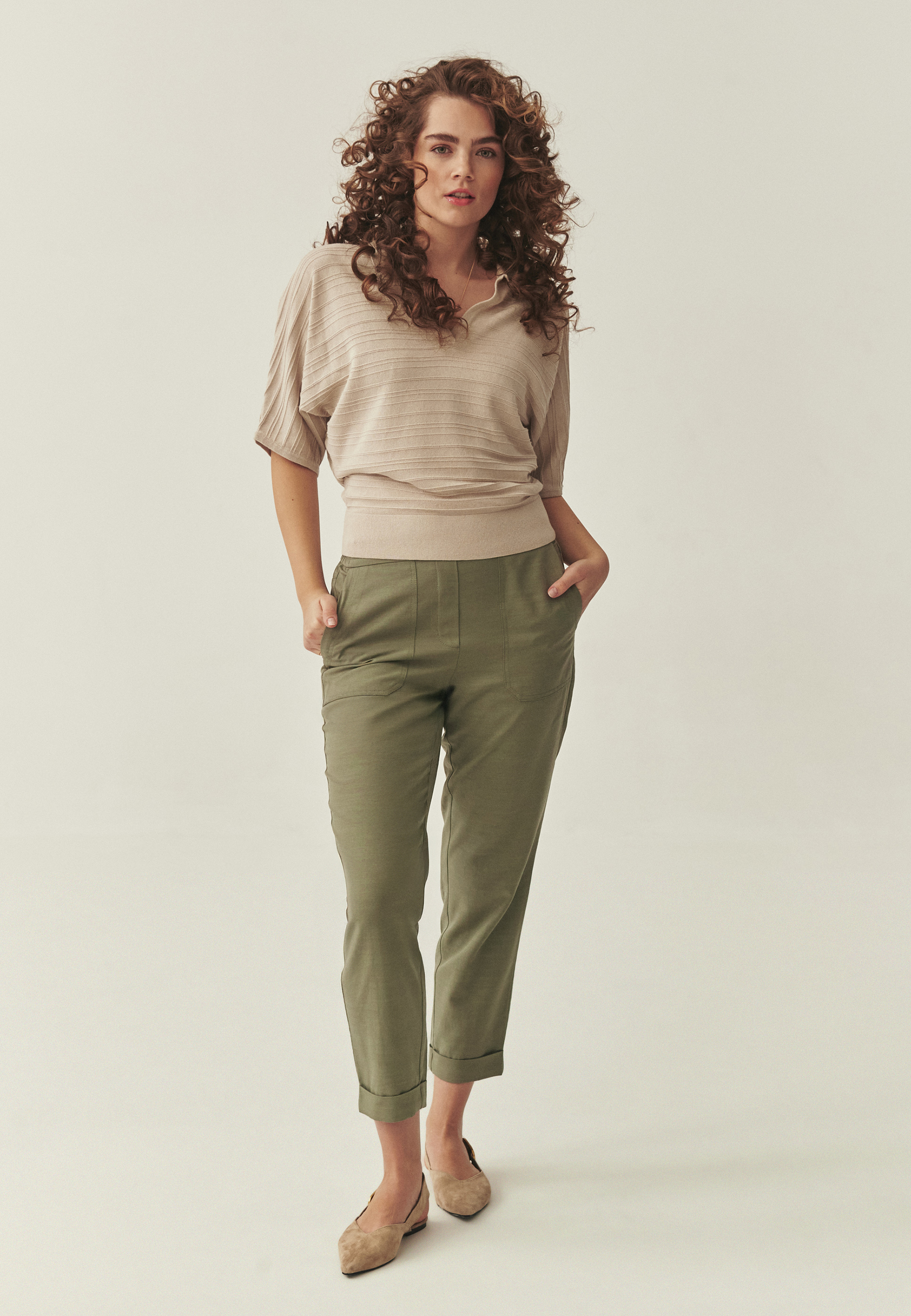 PANTALONI CU VISCOZĂ LENZING™ ECOVERO™ ȘI LYOCELL TENCEL™ - SUDIKARIA