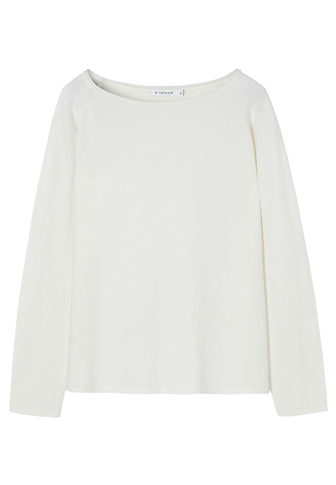 KLASSZIKUS PULLOVER RÁMÁS KIVÁGÁSSAL - BROOKE EKRÜ 2
