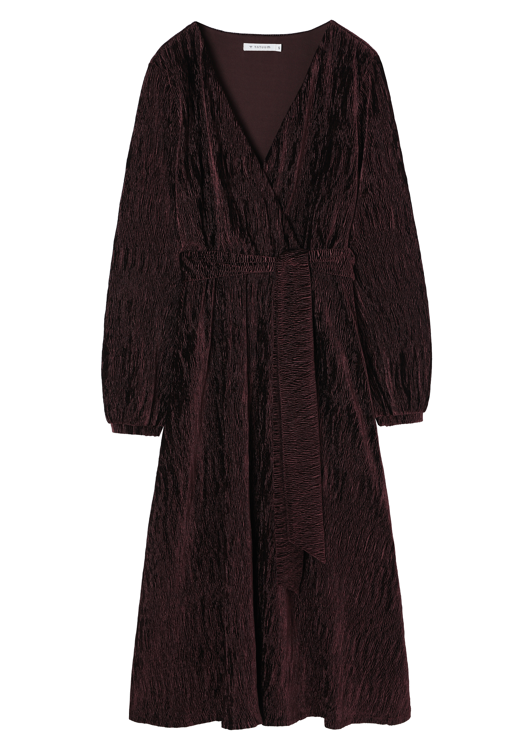 VELUROVA MIDI OBLEKA - KRESE 1 RDEČA 2