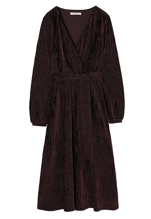 VELOUR MIDI DRESS - KRESE 1 VELOUR MIDI DRESS - KRESE 1 RED 8