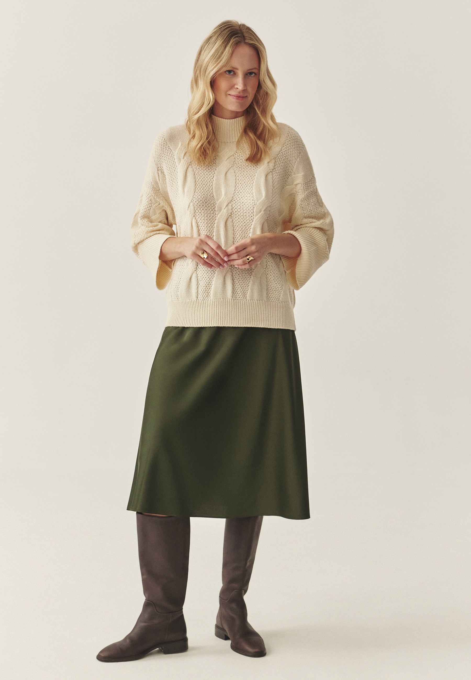 CASUAL CASHMERE JUMPER - WILLMA ECRU 2