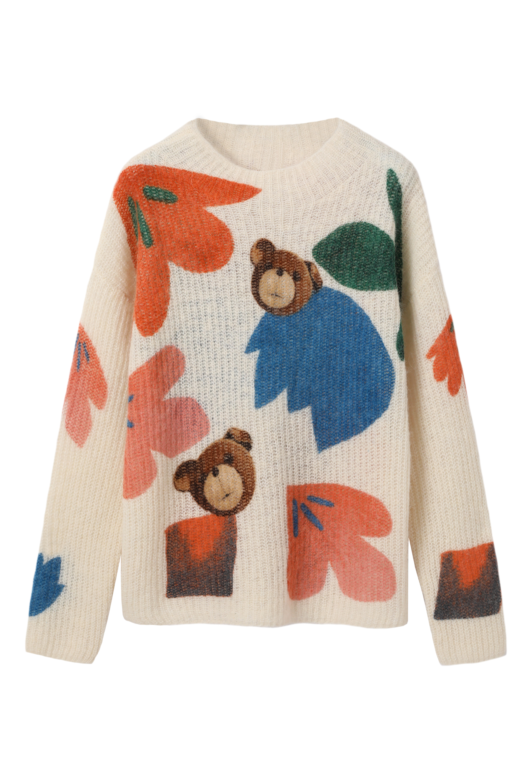 BAJKOWY SWETER Z WEŁNĄ I ALPAKĄ -TALE MULTIKOLOR 2