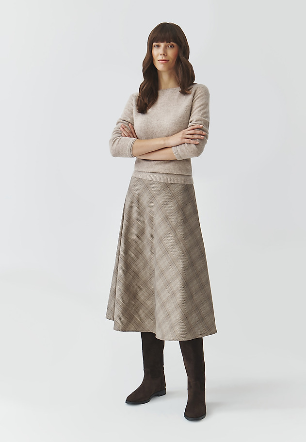 FUSTĂ MIDI, DIN ȚESĂTURĂ, ÎN CAROURI — LUBKO 1 FUSTĂ MIDI, DIN ȚESĂTURĂ, ÎN CAROURI — LUBKO 1 MULTICOLOR 1