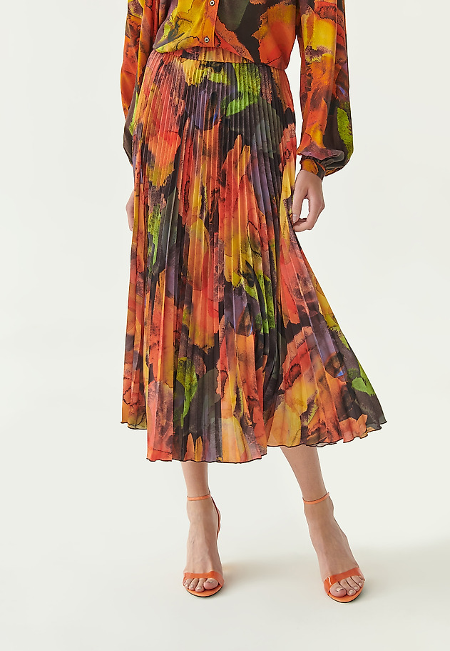 LADIES' PLEATED SKIRT WITH PRINT MERIDIANA 1 LADIES' PLEATED SKIRT WITH PRINT MERIDIANA 1 MULTIKOLOR 3