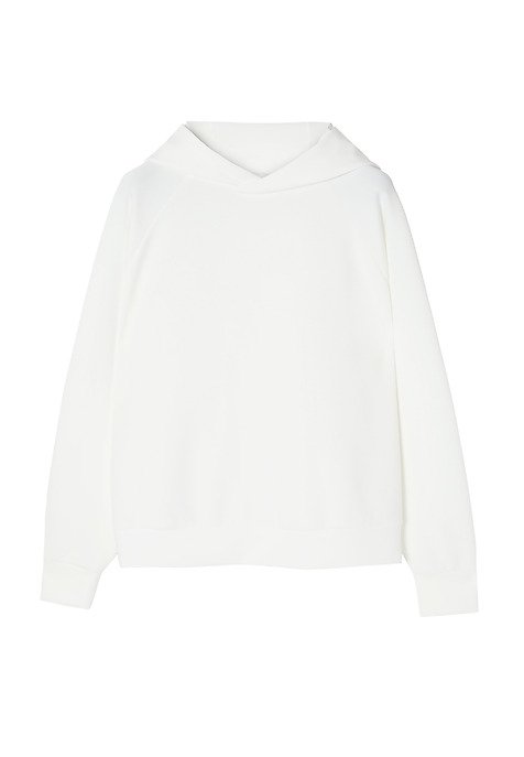 HANORAC DE DAMĂ RAGLAN CU GLUGĂ - VIOLETTA ECRU 2