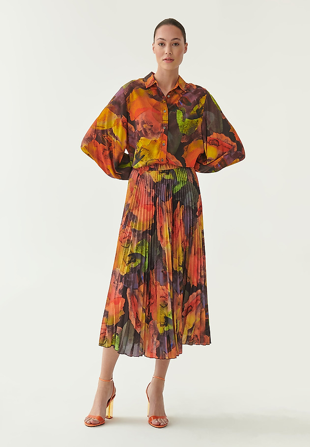 LADIES' PLEATED SKIRT WITH PRINT MERIDIANA 1 LADIES' PLEATED SKIRT WITH PRINT MERIDIANA 1 MULTIKOLOR 1