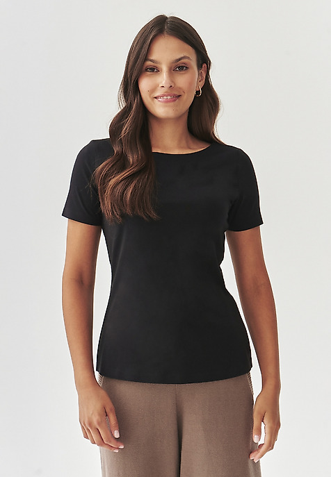 LADIES’ BLOUSE WITH SEAMLESS FINISH - MIKAJA BLACK 2