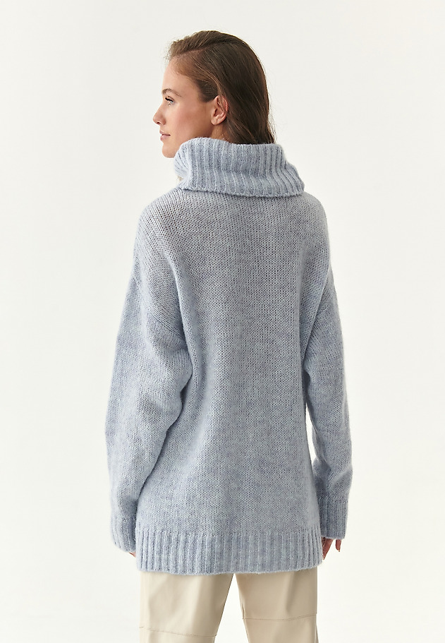 COSY LADIES' PULLOVER WITH WOOL PULKO COSY LADIES' PULLOVER WITH WOOL PULKO BLUE 2