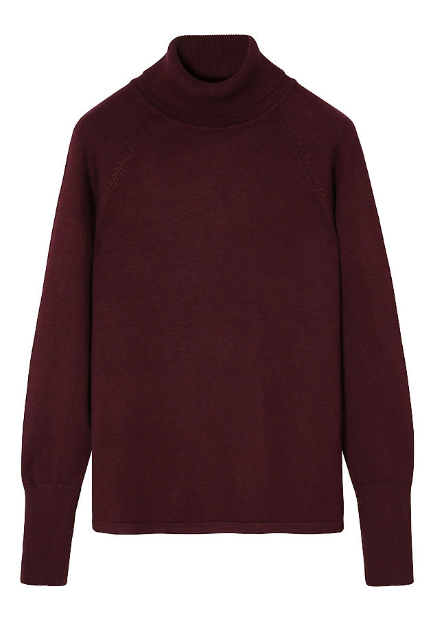 KLASSZIKUS TURTLENECK PULÓVER - NEKOKI KLASSZIKUS TURTLENECK PULÓVER - NEKOKI PIROS 6