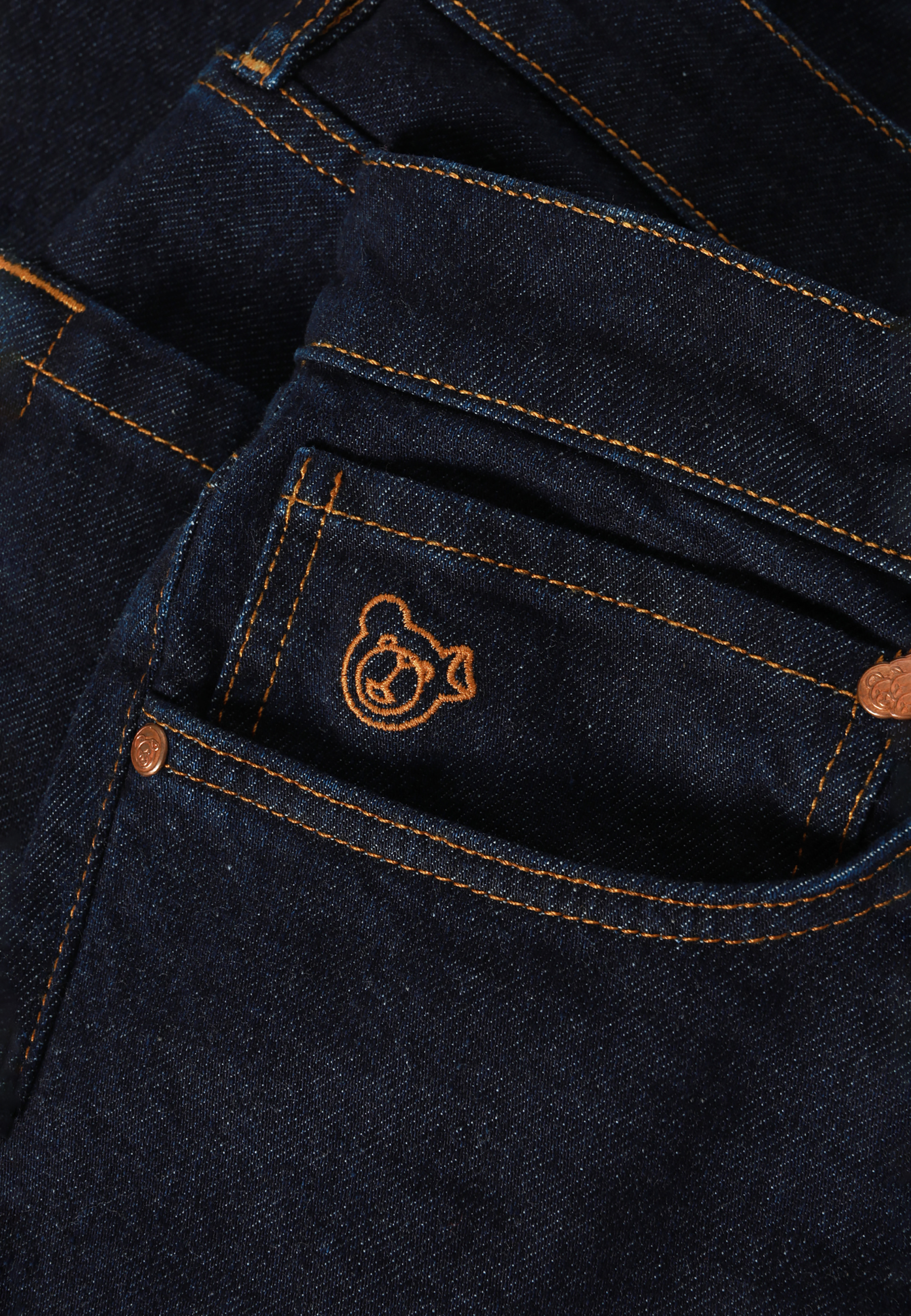 DENIMOWE SPODNIE MĘSKIE — KARMIN GRANATOWY 2