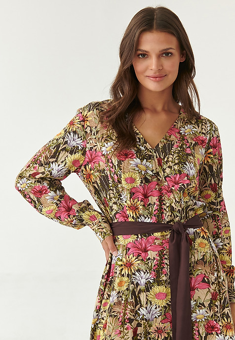ROCHIE PLIC CU FLORI MOVA MULTICOLOR 2