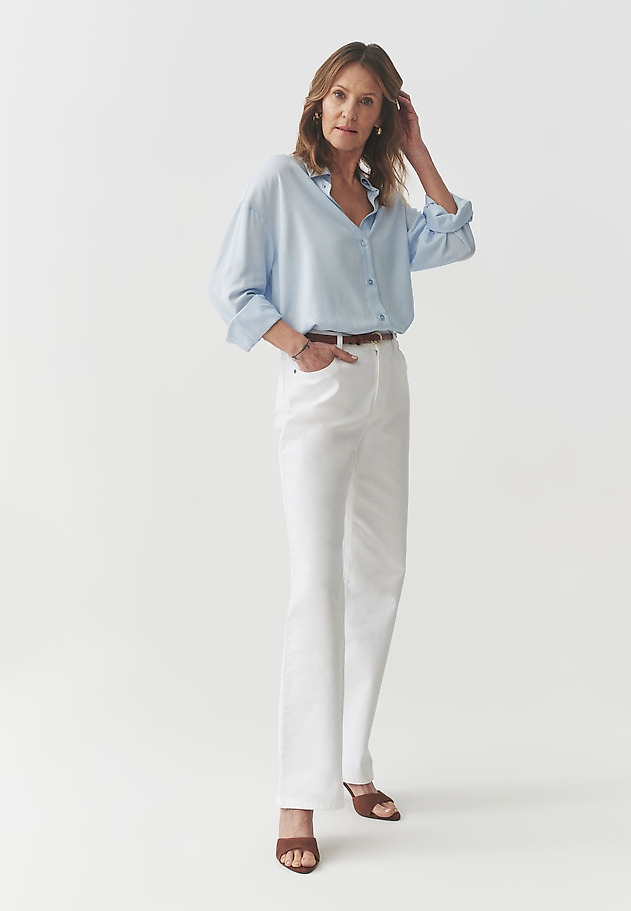 VISCOSE SHIRT — GARDIA VISCOSE SHIRT — GARDIA NIEBIESKI 2