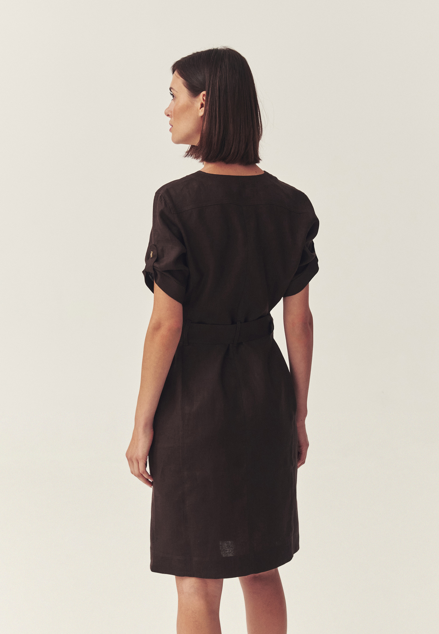 LNĚNÉ KOŠILOVÉ ŠATY – SOFORIA