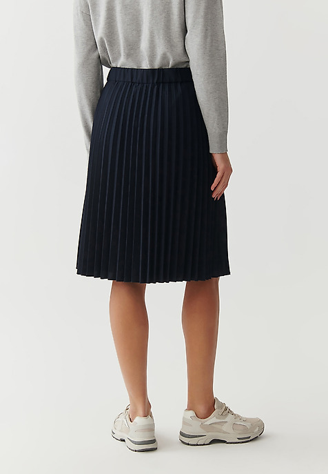 LADIES’ PLEATED SOLEIL SKIRT  - BARINALIA NAVY BLUE 2