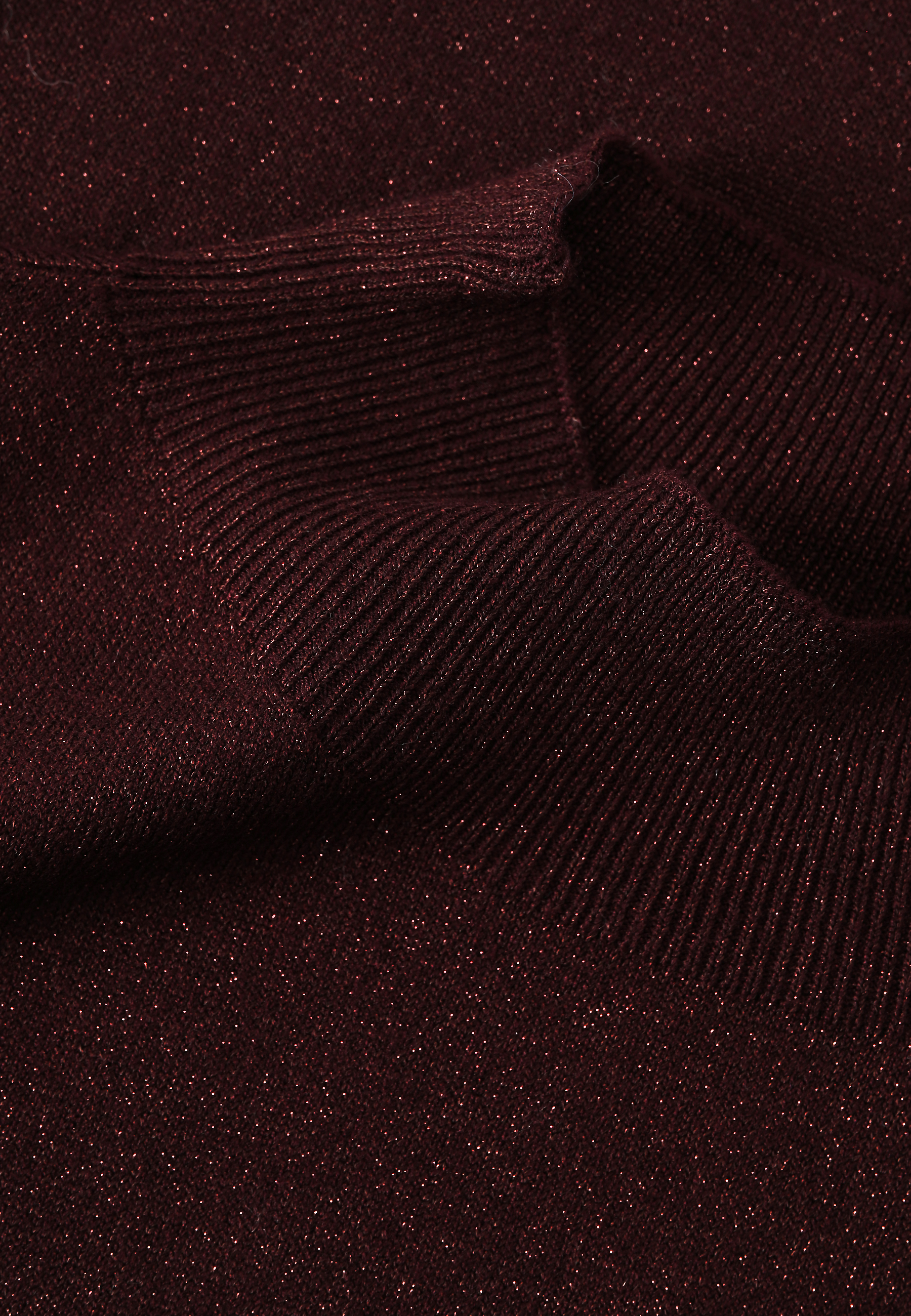 KLASIČNI PULOVER Z METALNIM VLAKNOM - LULU RDEČA 2