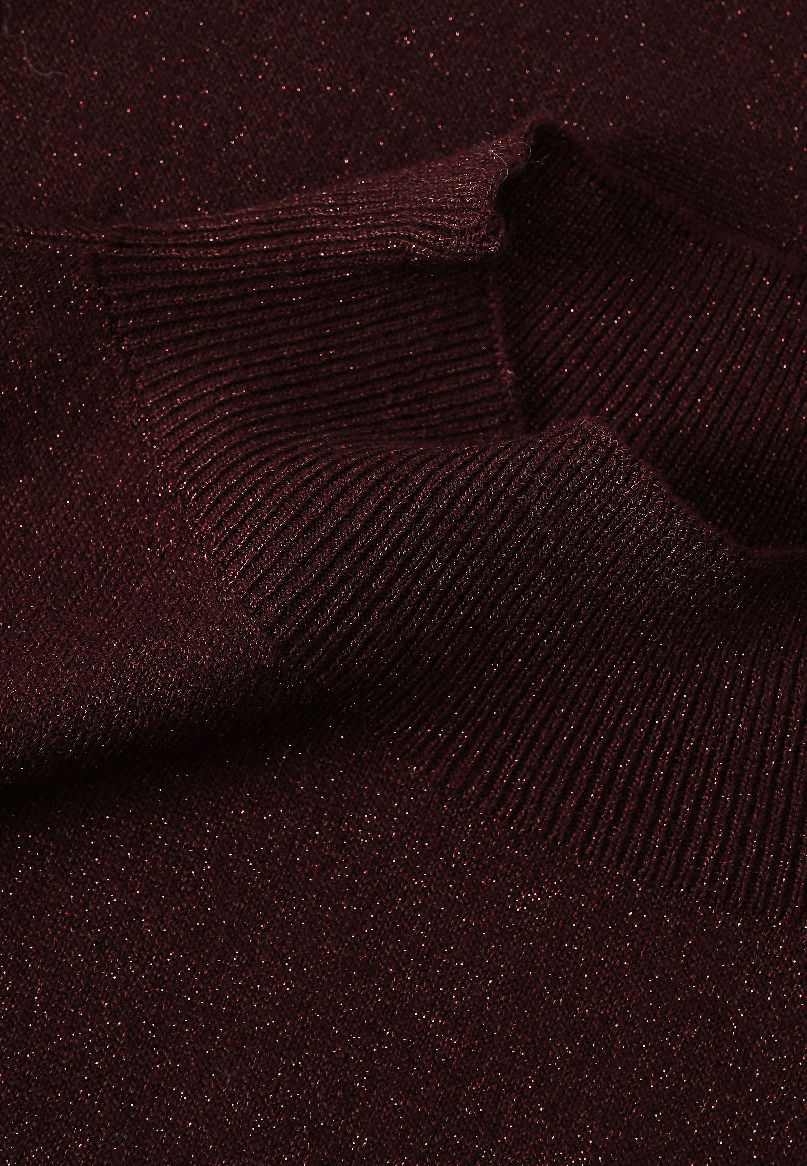 CLASSIC JUMPER WITH METALLIC FIBRE - LULU CLASSIC JUMPER WITH METALLIC FIBRE - LULU RED 116697