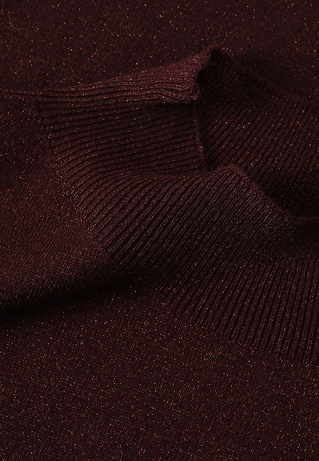 CLASSIC JUMPER WITH METALLIC FIBRE - LULU CLASSIC JUMPER WITH METALLIC FIBRE - LULU RED 8