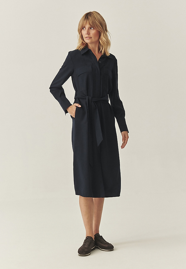ROCHIE CAMASĂ DIN VISCOZĂ LENZING™ ECOVERO™ - WEST ROCHIE CAMASĂ DIN VISCOZĂ LENZING™ ECOVERO™ - WEST BLEUMARIN 3