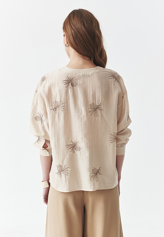 EMBROIDERED SHIRT WITH LYOCELL - RUE EMBROIDERED SHIRT WITH LYOCELL - RUE MULTIKOLOR 3