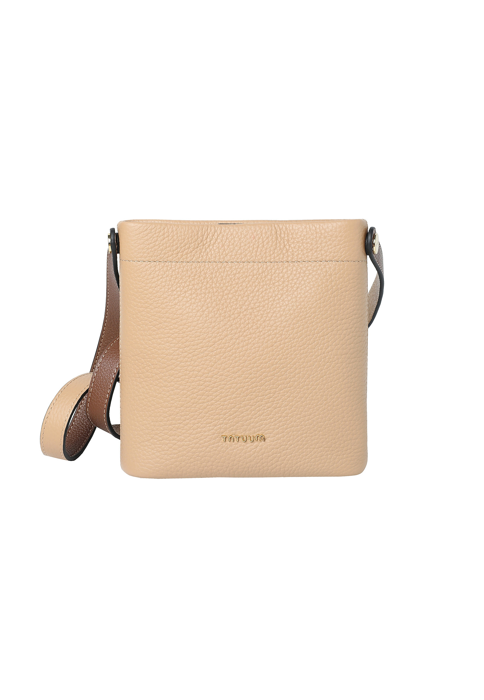COMPACT LEATHER HANDBAG - ESSENCE COMPACT LEATHER HANDBAG - ESSENCE BEIGE 113471