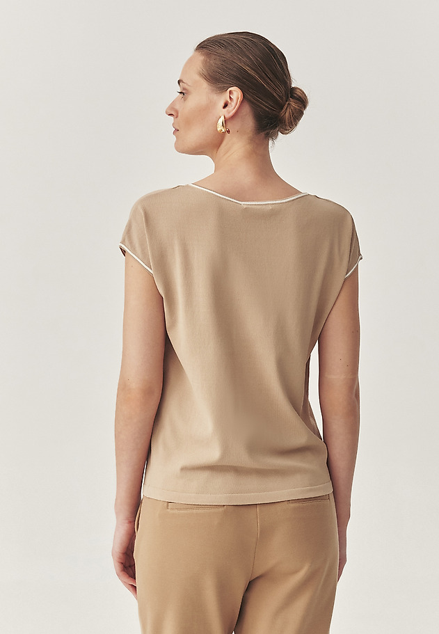 CLASSIC BLOUSE WITH VISCOSE - SORAL CLASSIC BLOUSE WITH VISCOSE - SORAL BEIGE 2