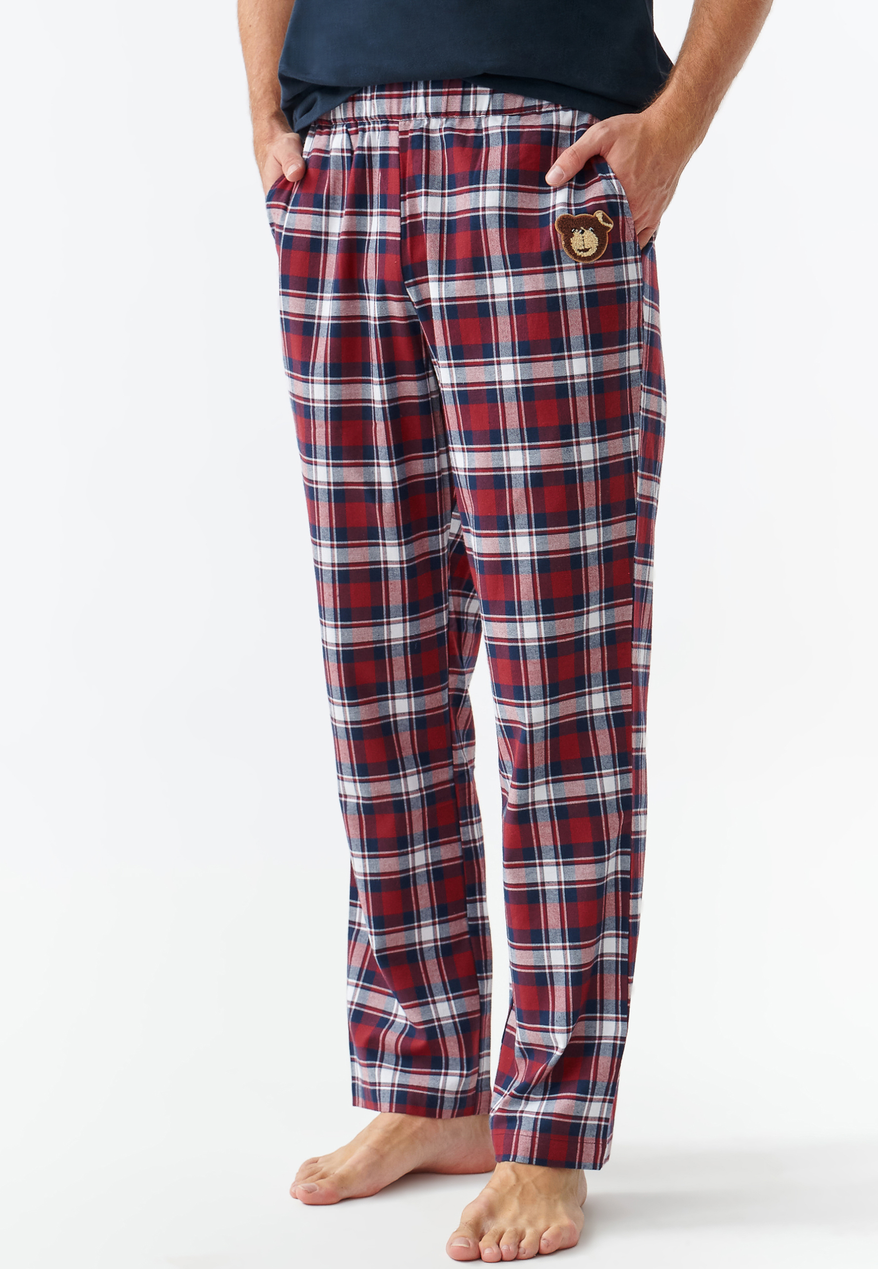 PÁNSKE LÁTKOVO-PLETENÉ PYŽAMO S MOTÍVOM MACKA UŠKA PAUL VIACFAREBNÝ 2