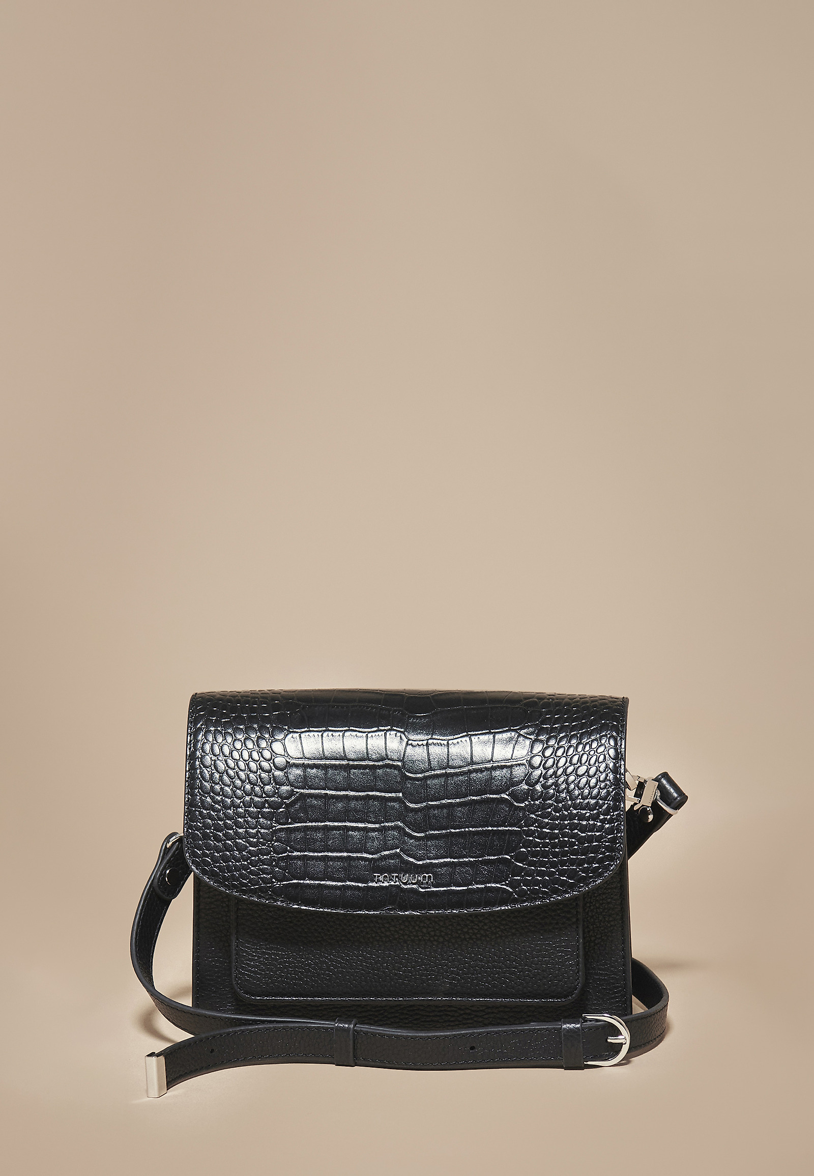 GEANTĂ DE MESSAGER DIN PIELE CU EMBOSSING - SAVANNA GEANTĂ DE MESSAGER DIN PIELE CU EMBOSSING - SAVANNA NEGRU 115917