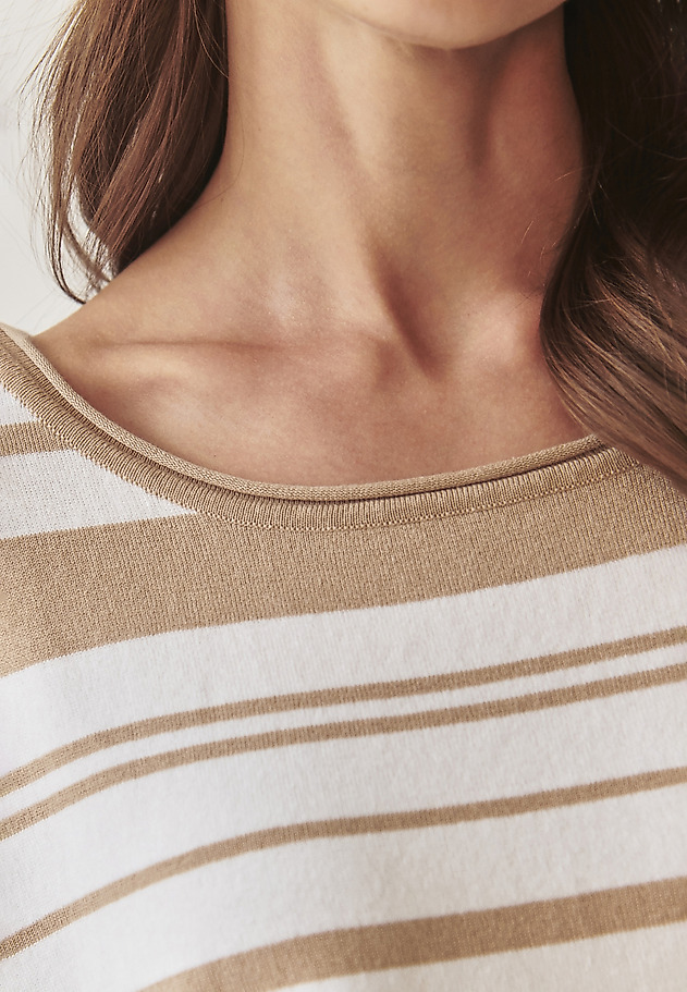 LADIES’ SWEATER IN IRREGULAR STRIPES PATTERN - STRIPPI LADIES’ SWEATER IN IRREGULAR STRIPES PATTERN - STRIPPI MULTIKOLOR 5