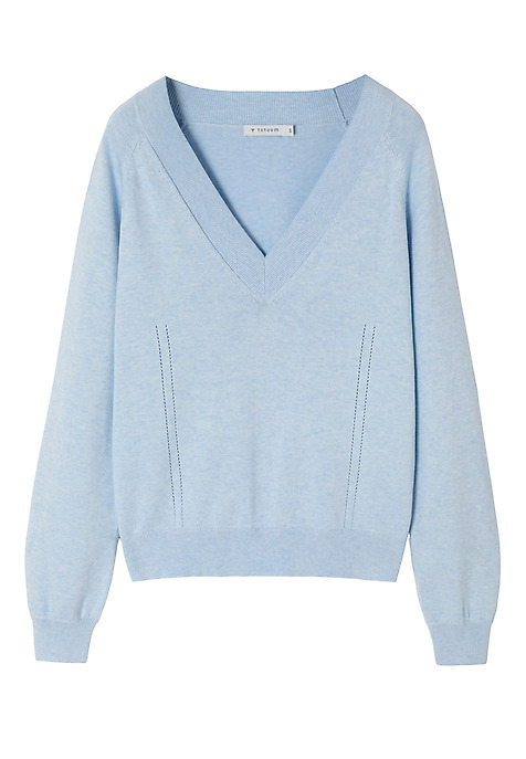 OVERSIZOWY SWETER — SABA NIEBIESKI 2