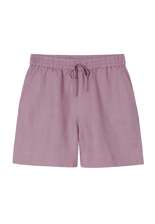 LINEN SHORTS WITH TIES - SEVILLA LINEN SHORTS WITH TIES - SEVILLA FIOLETOWY 4
