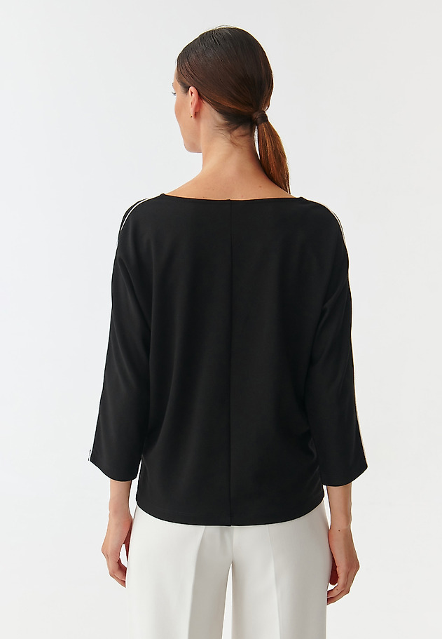 LADIES’ BLOUSE WITH DECORATIVE LACE MOTOLIKA LADIES’ BLOUSE WITH DECORATIVE LACE MOTOLIKA BLACK 4
