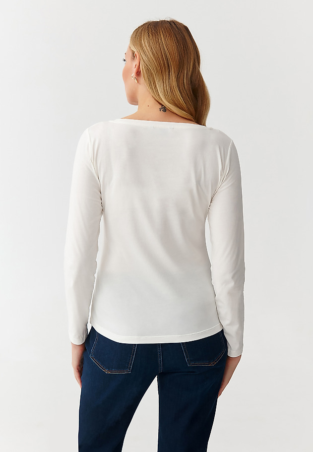 ŽENSKA BLUZA Z DOLGIMI ROKAVI - FILKA 1 ŽENSKA BLUZA Z DOLGIMI ROKAVI - FILKA 1 ECRU 4