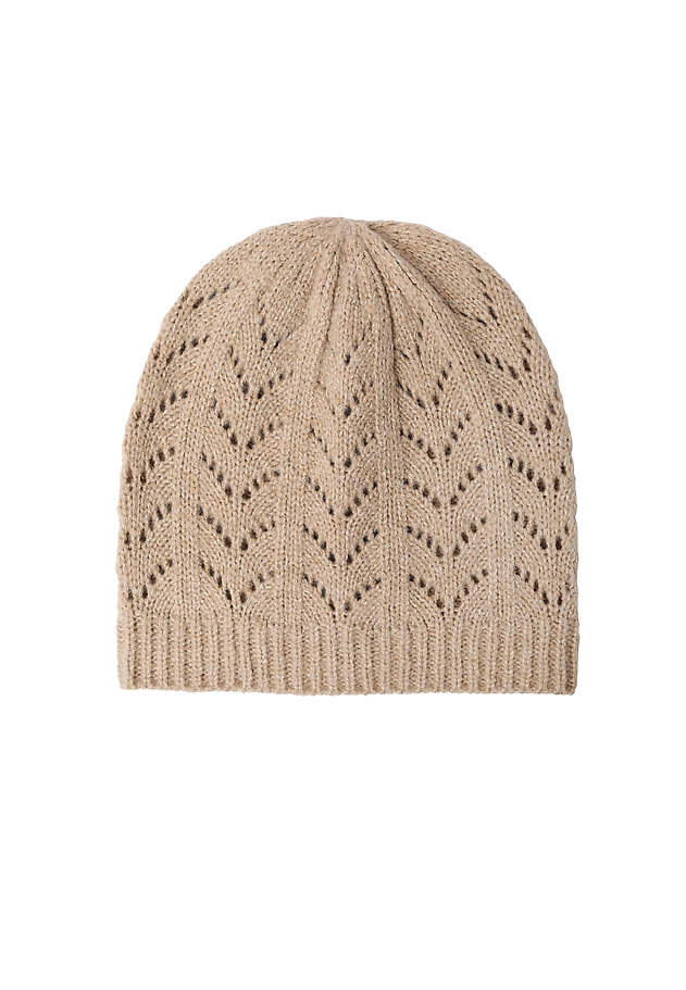 LADIES’ KNITTED BEANIE – TAPELA LADIES’ KNITTED BEANIE – TAPELA BEŻOWY 2