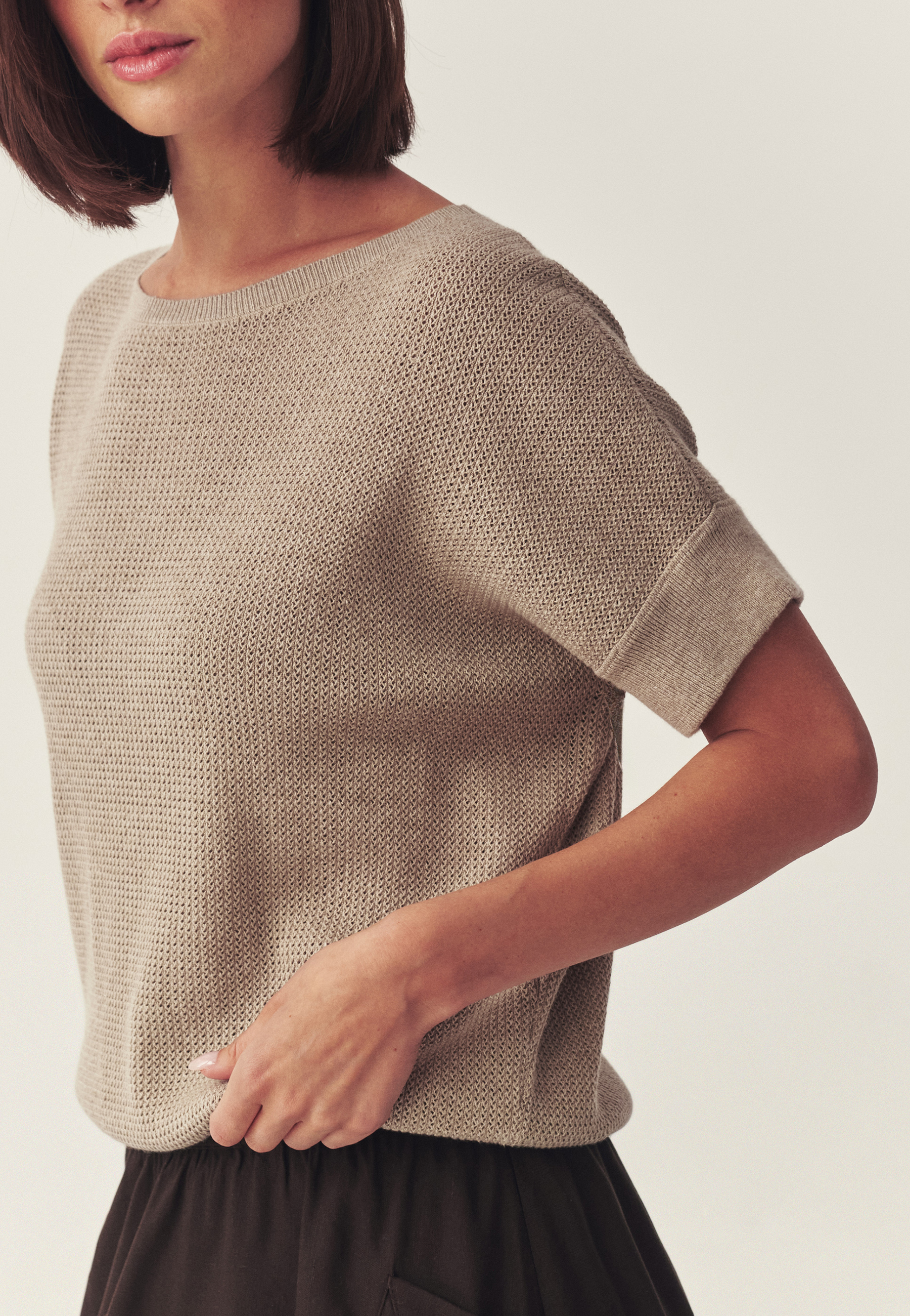 BAVLNĚNÁ HALENKA S KRÁTKÝMI RUKÁVY – RINI