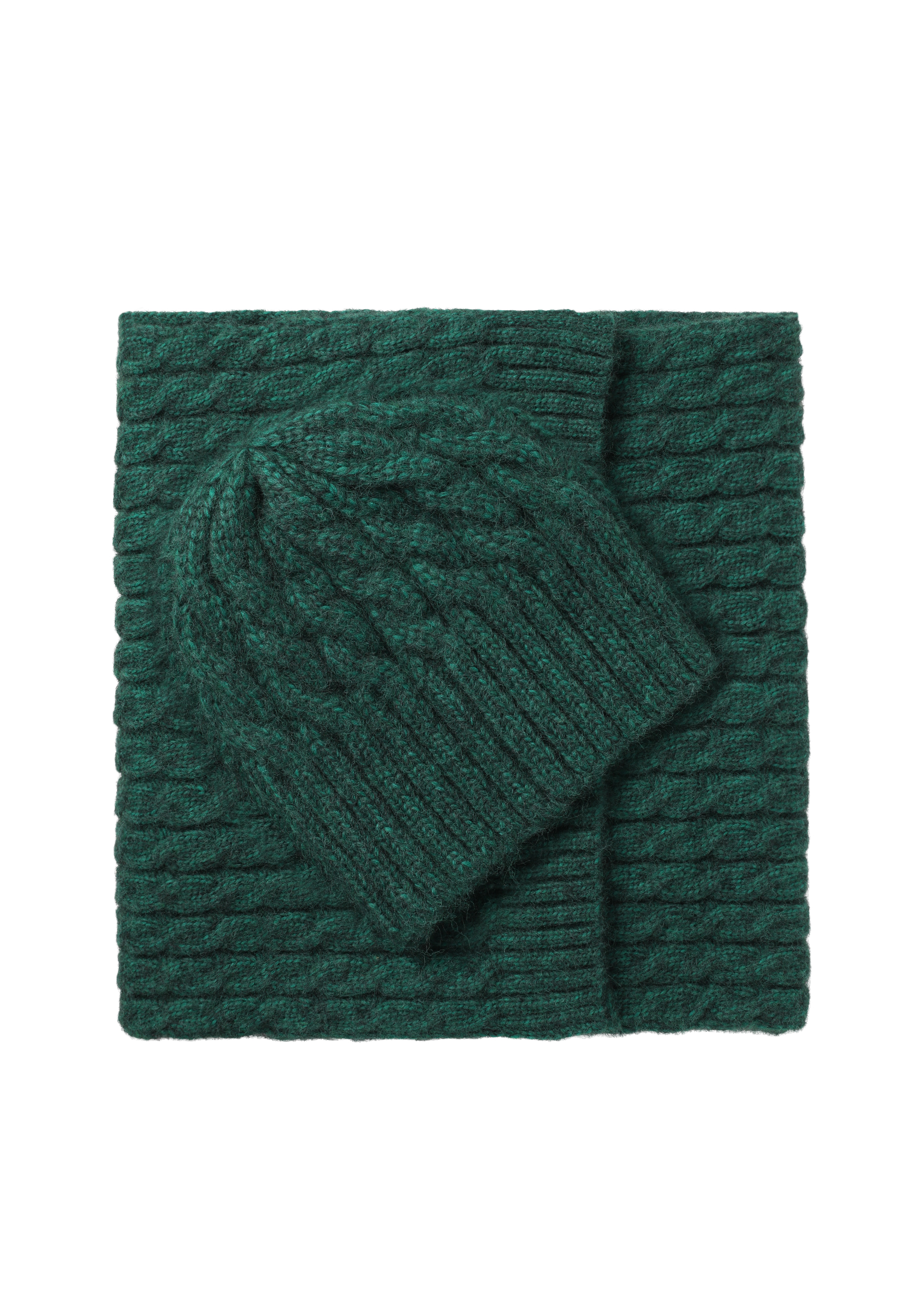 CZAPKA Z DOMIESZKĄ WEŁNY - VOLISIA ZIELONY 2