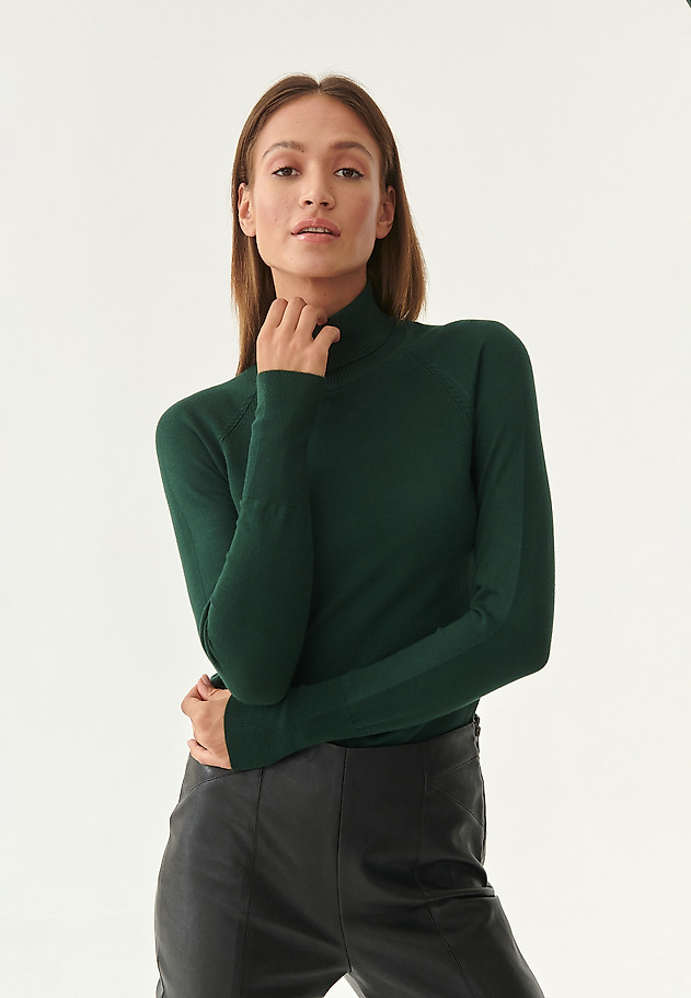 SWETER DAMSKI Z GOLFEM NEKOKI 1 SWETER DAMSKI Z GOLFEM NEKOKI 1 ZIELONY 4
