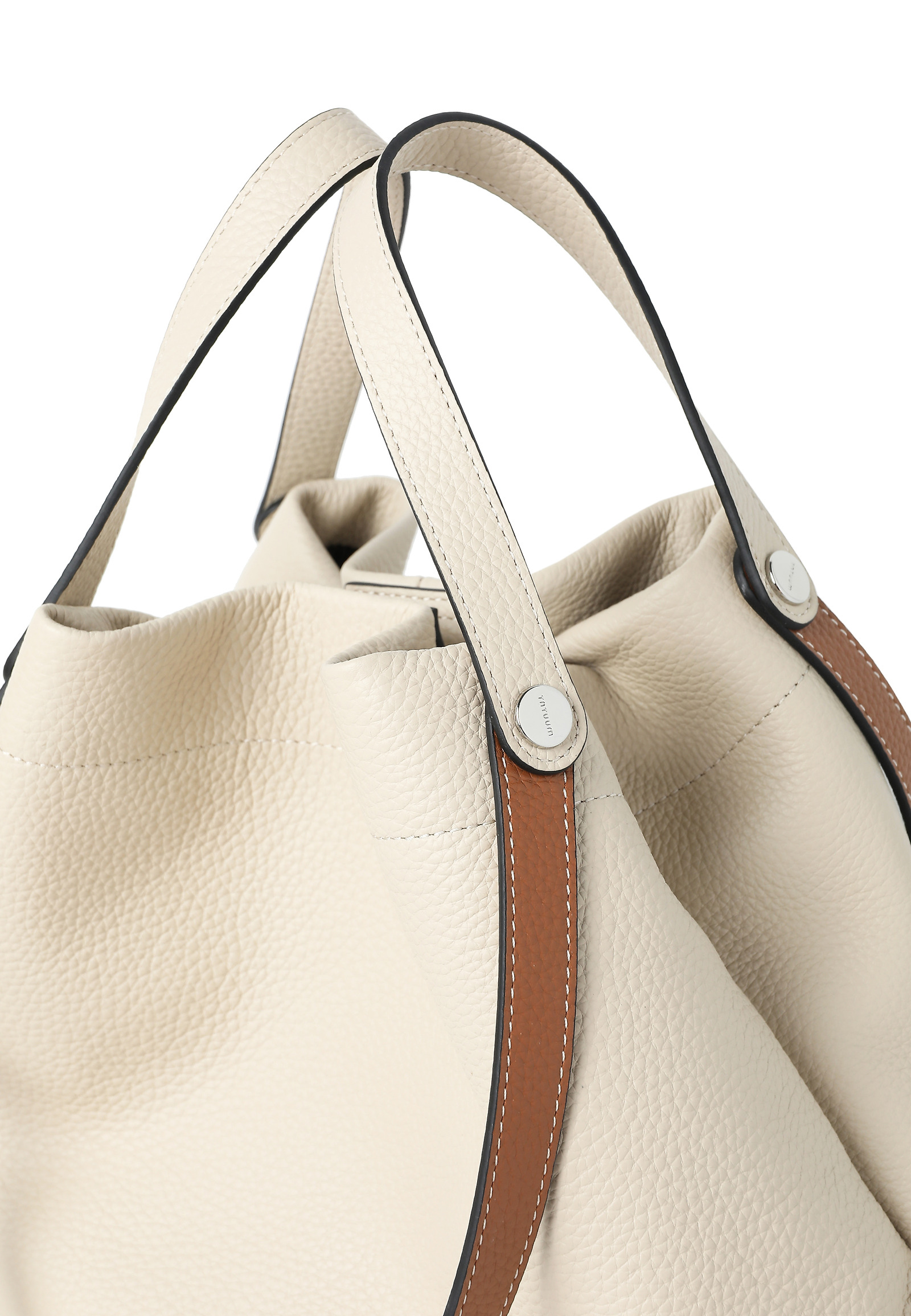 WOMEN'S LEATHER BAG WITH HANDLE- ETERNITY WOMEN'S LEATHER BAG WITH HANDLE- ETERNITY BEIGE 113353