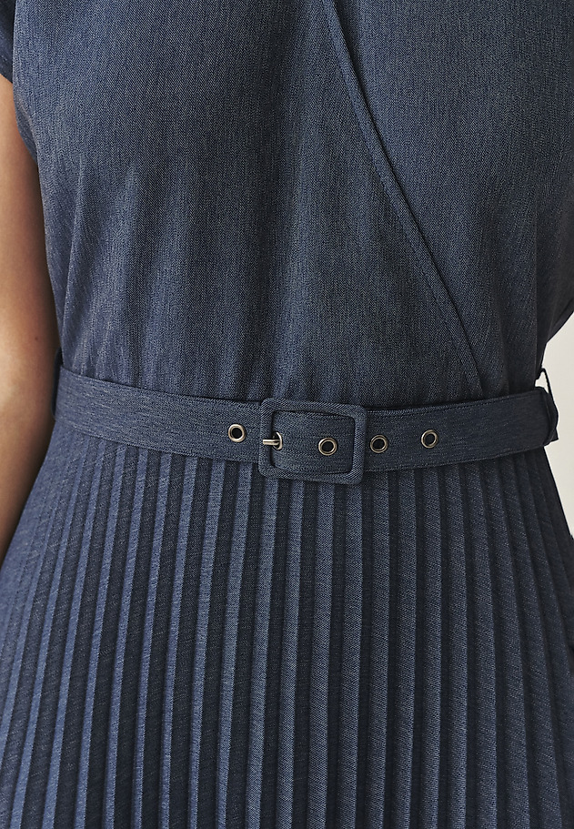 ROBE TIP ENVELOPE CU FUND PLIAT - MARIENNA ROBE TIP ENVELOPE CU FUND PLIAT - MARIENNA ALBASTRU 5