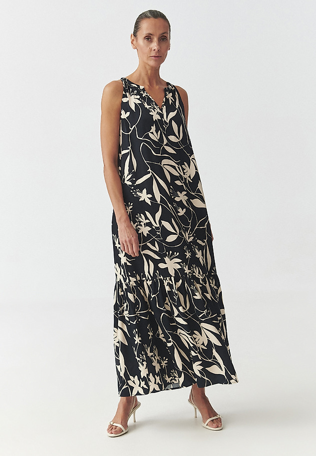 SATIN DRESS WITH HALTER NECKLINE — OROKONO SATIN DRESS WITH HALTER NECKLINE — OROKONO MULTIKOLOR 2