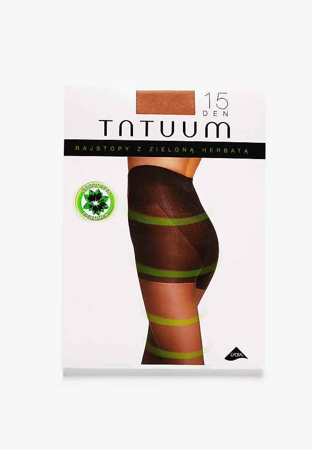 WYSZCZUPLAJĄCE RAJSTOPY Z ZIELONĄ HERBATĄ SLIM BODY WYSZCZUPLAJĄCE RAJSTOPY Z ZIELONĄ HERBATĄ SLIM BODY BRĄZOWY 1
