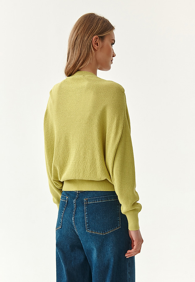 LOOSELY TAILORED LADIES' SWEATER AZALI LOOSELY TAILORED LADIES' SWEATER AZALI GREEN 2