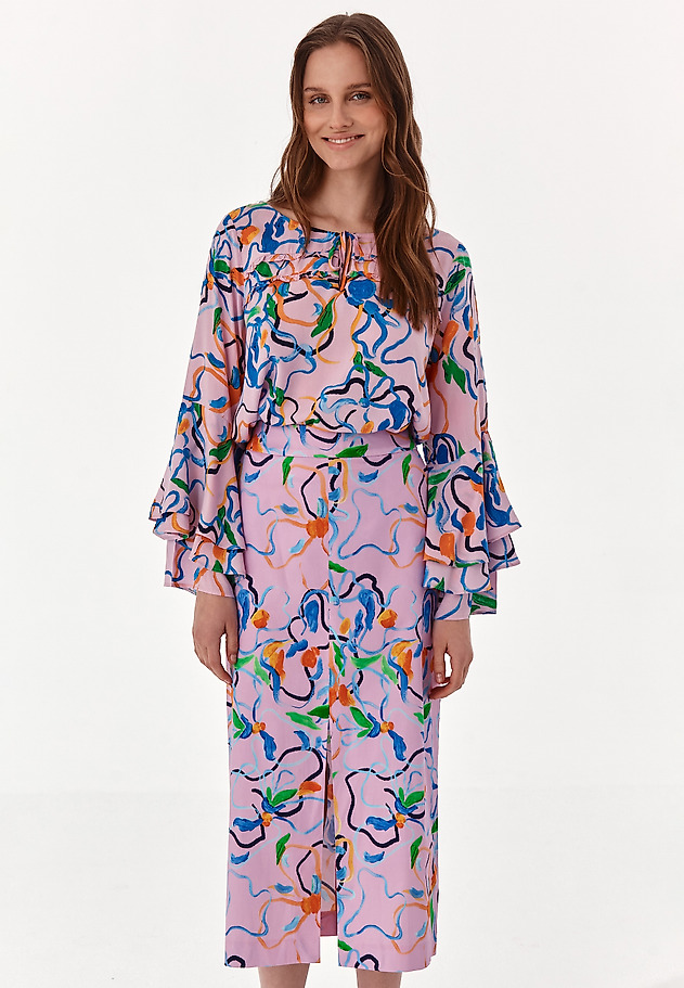 BLOOMING COLLECTION: PATTERNED LADIES' BLOUSE MISANDRA BLOOMING COLLECTION: PATTERNED LADIES' BLOUSE MISANDRA MULTIKOLOR 4