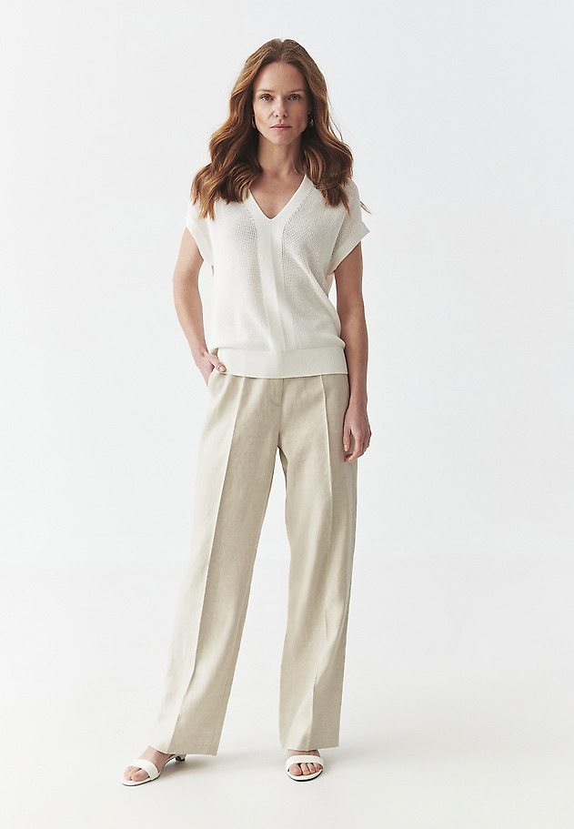 KNITTED BLOUSE WITH VISCOSE - TALA KNITTED BLOUSE WITH VISCOSE - TALA ECRU 4