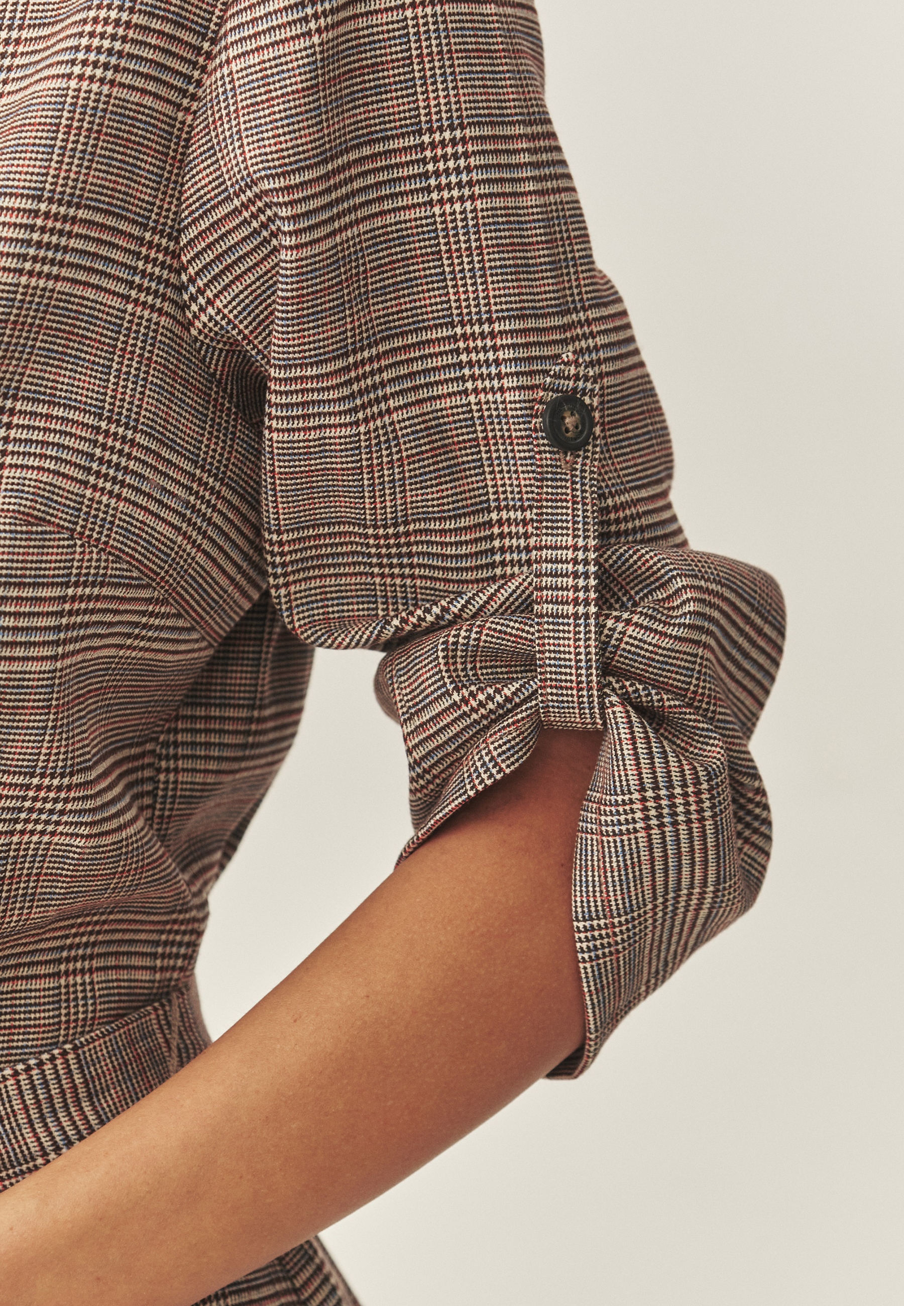 ROCHIE DIN ȚESĂTURĂ CU CAROURI - MANKIRI MULTICOLOR 2