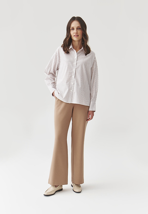 WIDE-LEG TROUSERS — TIARO WIDE-LEG TROUSERS — TIARO BEŻOWY 1