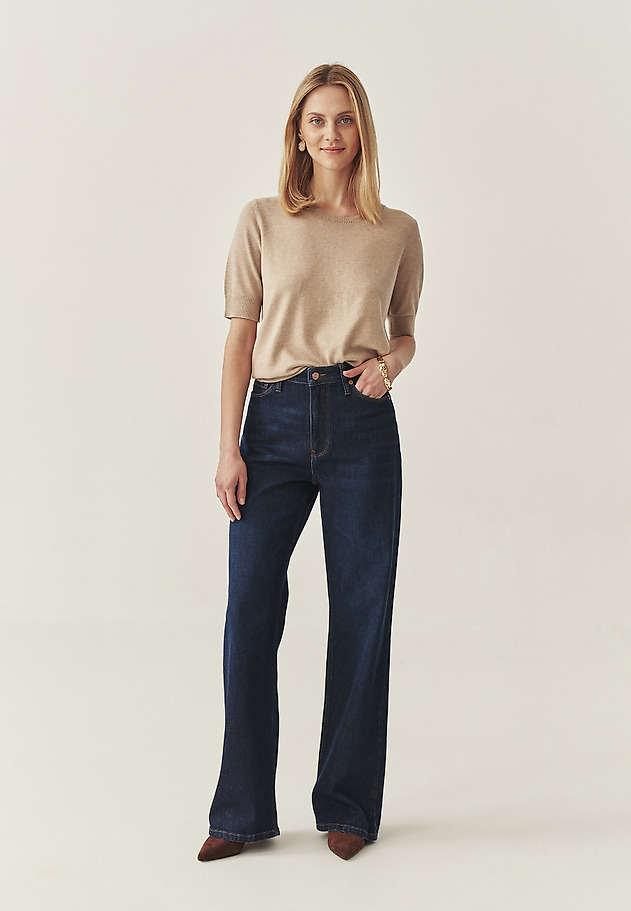 CLASSIC BLOUSE IN AIRY YARN - ALIWI CLASSIC BLOUSE IN AIRY YARN - ALIWI BEIGE 4