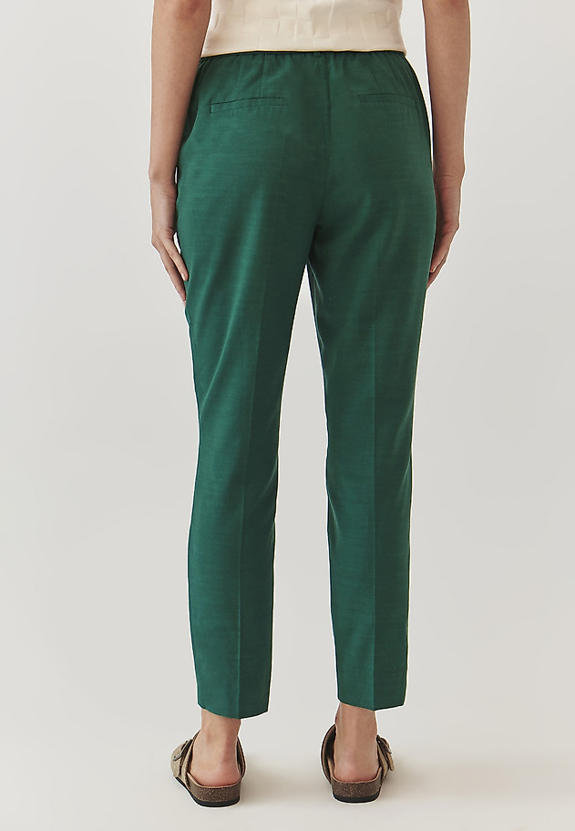 LADIES’ TROUSERS WITH SLITS ON THE LEG - KOLIA 2 LADIES’ TROUSERS WITH SLITS ON THE LEG - KOLIA 2 ZIELONY 3