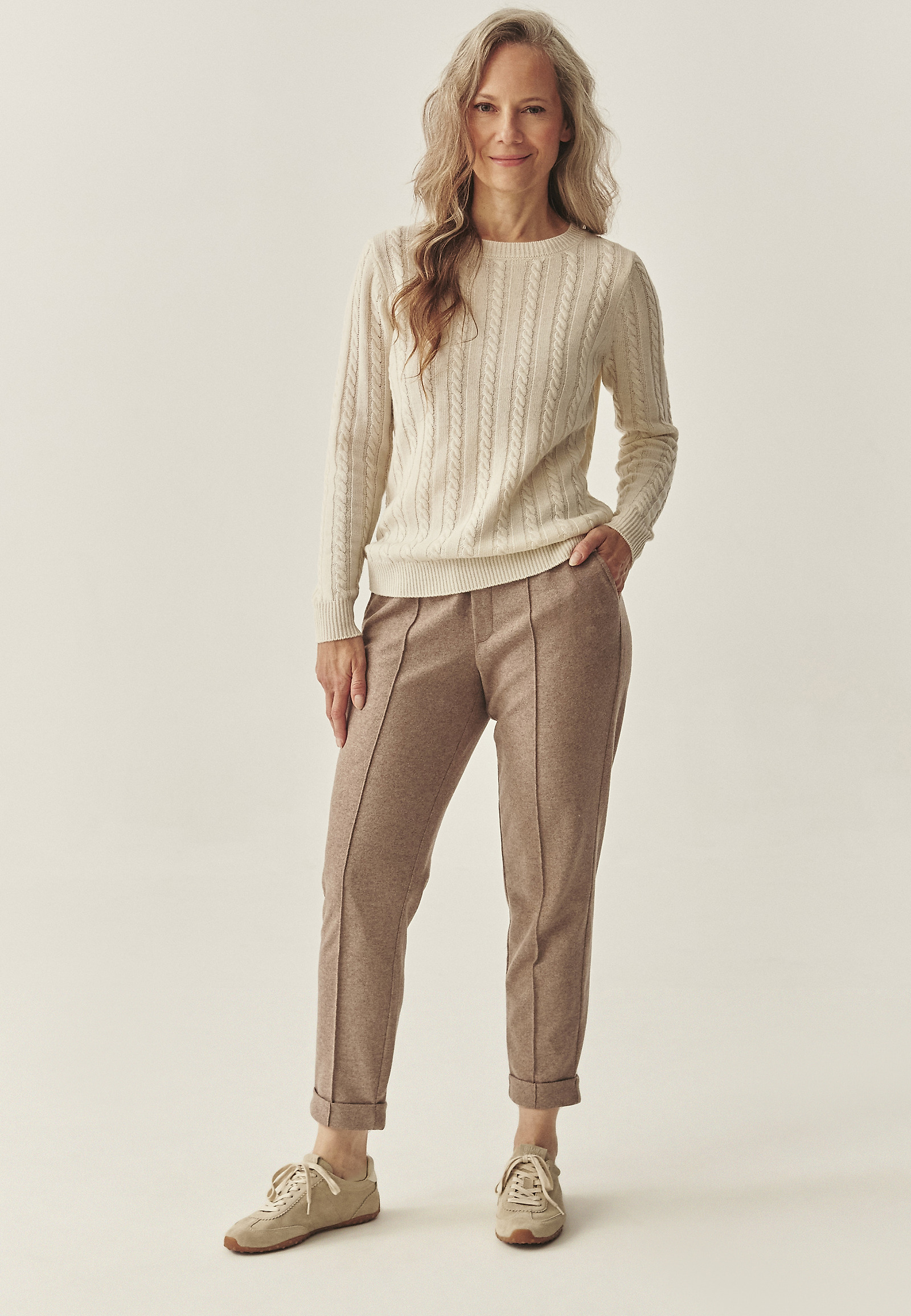 WOOL JUMPER - ANABEL WOOL JUMPER - ANABEL BEIGE 117427