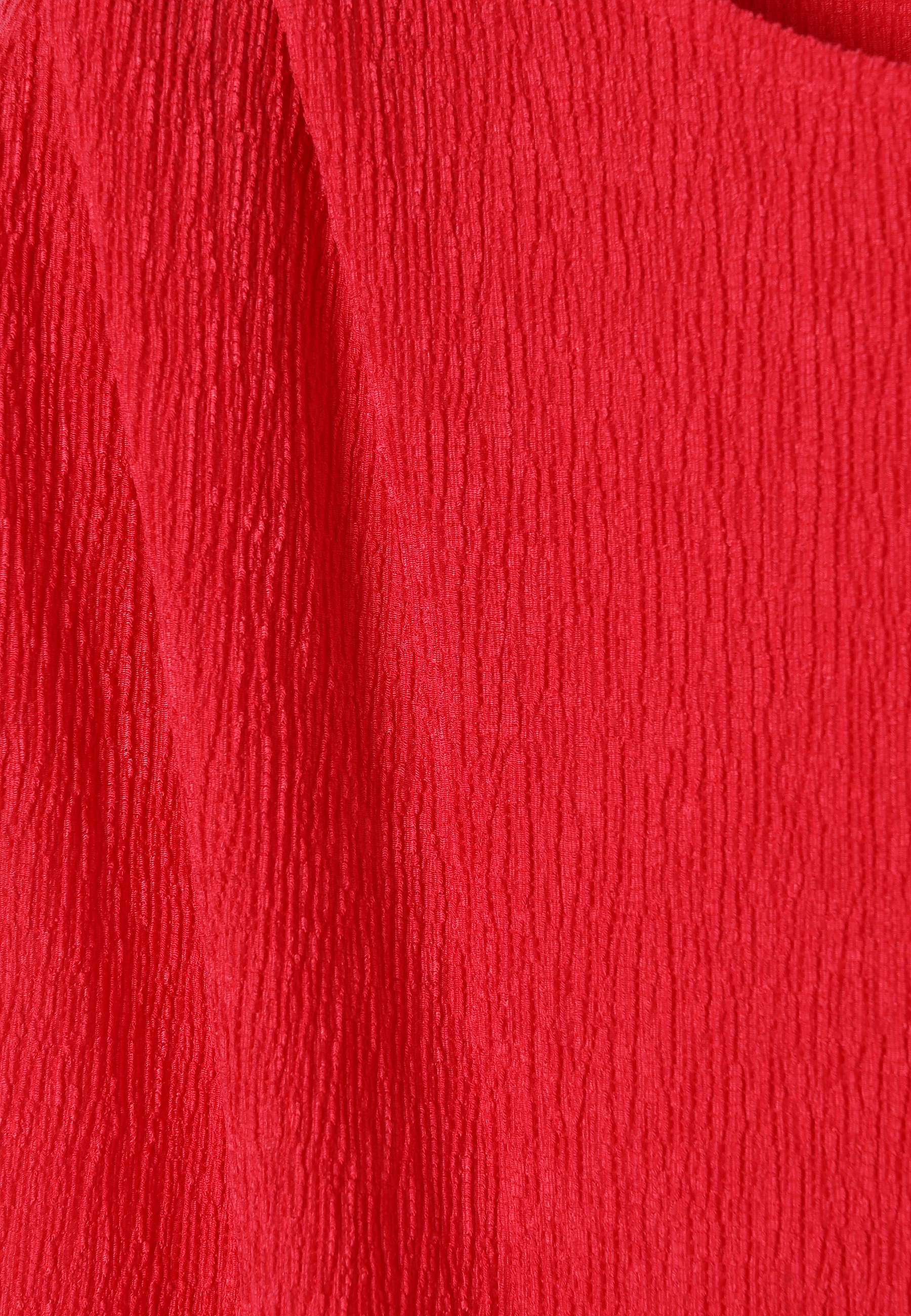 KREPOVÉ ŠATY S OPASKEM – SADI ČERVENÁ 2